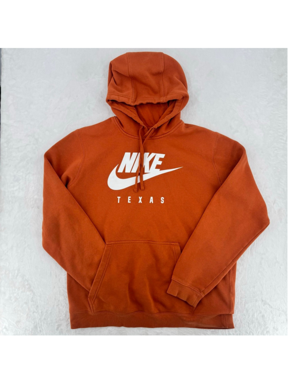 Nike Texas Longhorns Hoodie Orange Pullover Sweatshirt College Sports Sz Large